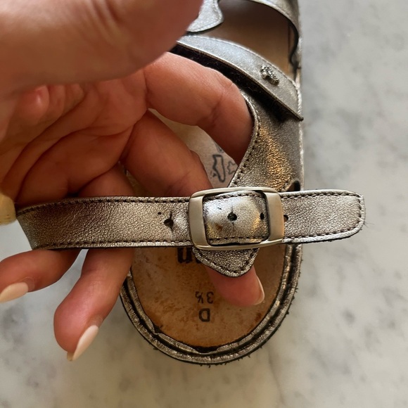 Finn Comfort Adana Metallic Leather Adjustable Sandals Women’s Size 5.5 - Picture 5 of 11